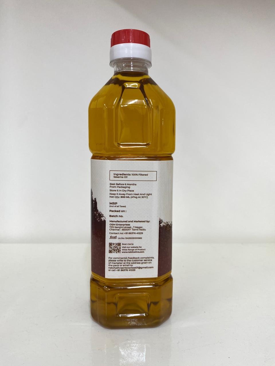 Cold Pressed Sesame Oil 500ml